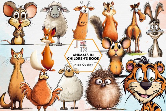 Bring Stories to Life with Animals in Children's Book Clipart PNG