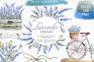 Capturing Provençal Charm: The Lavender Watercolor Clipart Set