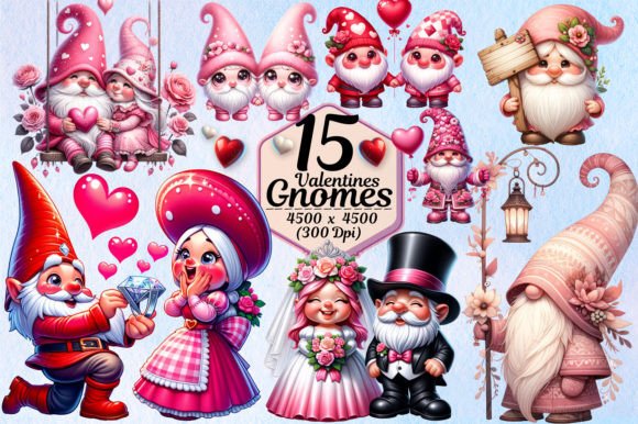 Charming Gnomes: Sublimation Art for Valentine's Day Projects