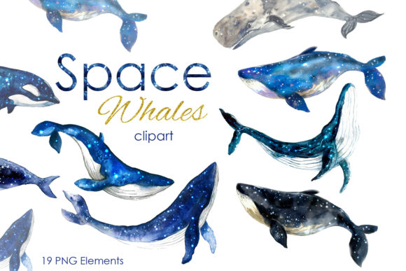 Dreamy Watercolor Whale Art: Your Guide to Cosmic Clipart