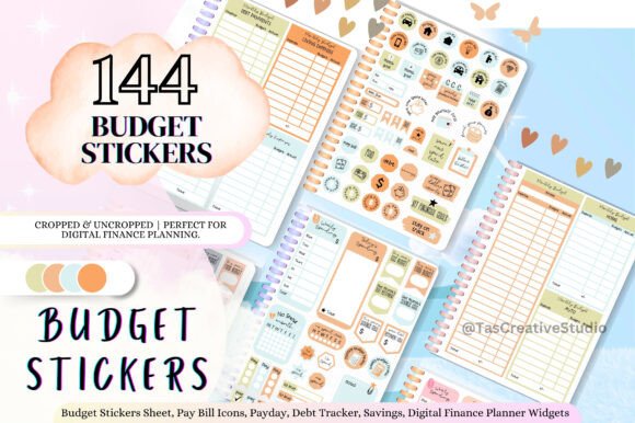 Master Your Money Mindset with Financial Budget Digital Stickers