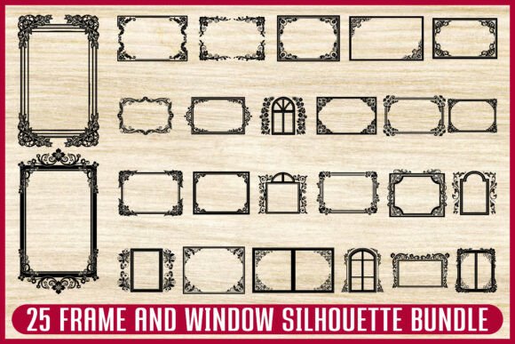 Timeless Elegance: The 25 Vintage Frame and Window SVG Bundle